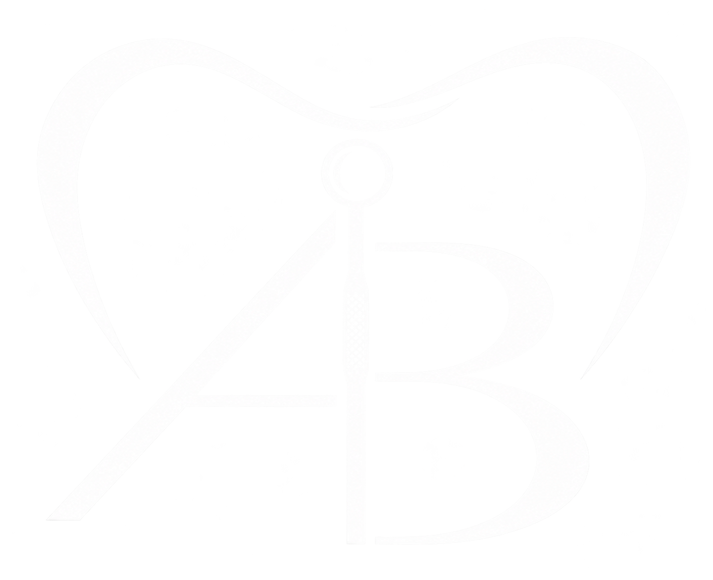 Logo AB originale con specchietto e profilo di dente
